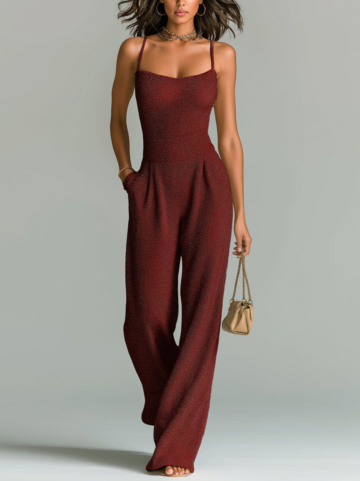 Roberta | Elegant Sleeveless Wide-Leg Jumpsuit