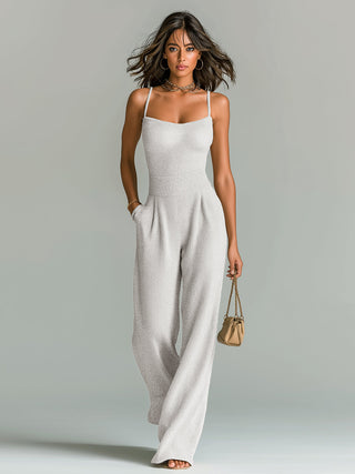 Roberta | Elegant Sleeveless Wide-Leg Jumpsuit
