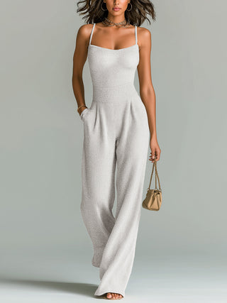 Roberta | Elegant Sleeveless Wide-Leg Jumpsuit
