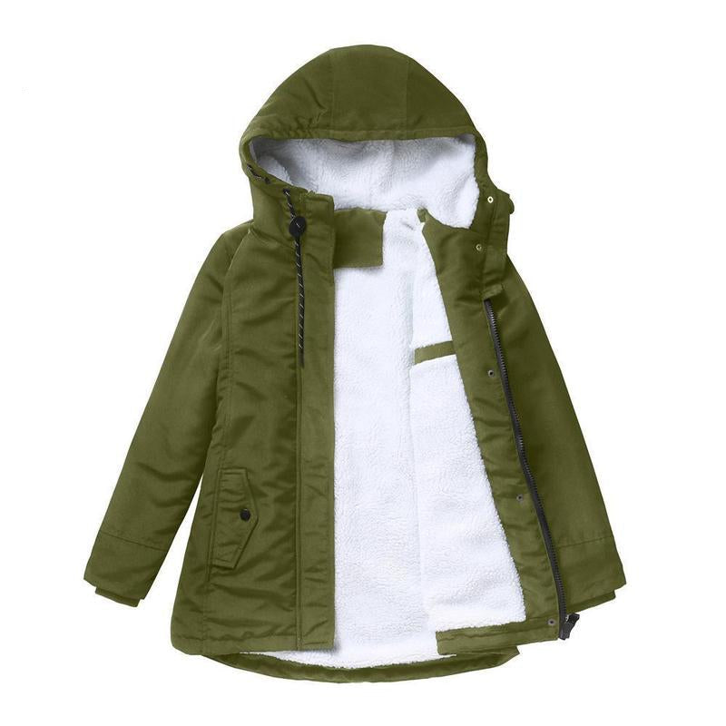 June | Heide Quilted Hooded Winter Coat