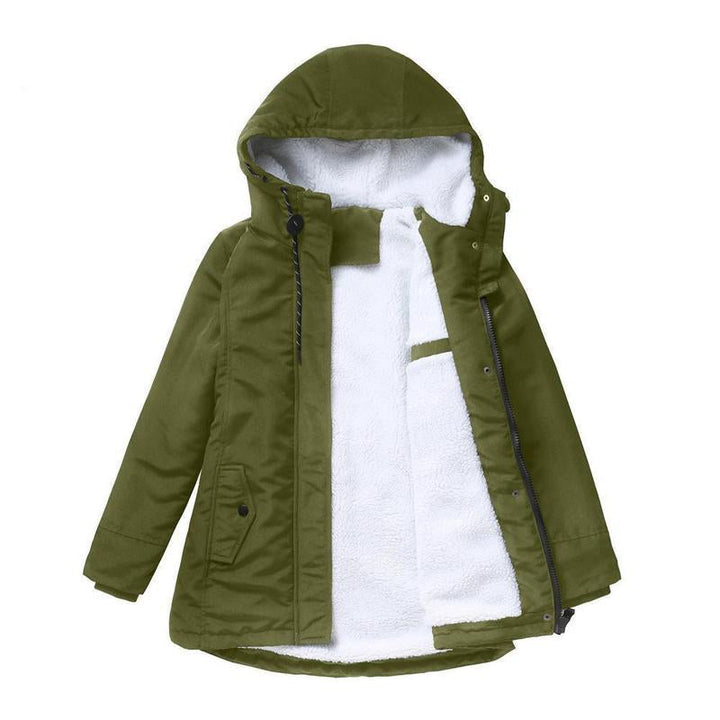 June | Heide Quilted Hooded Winter Coat
