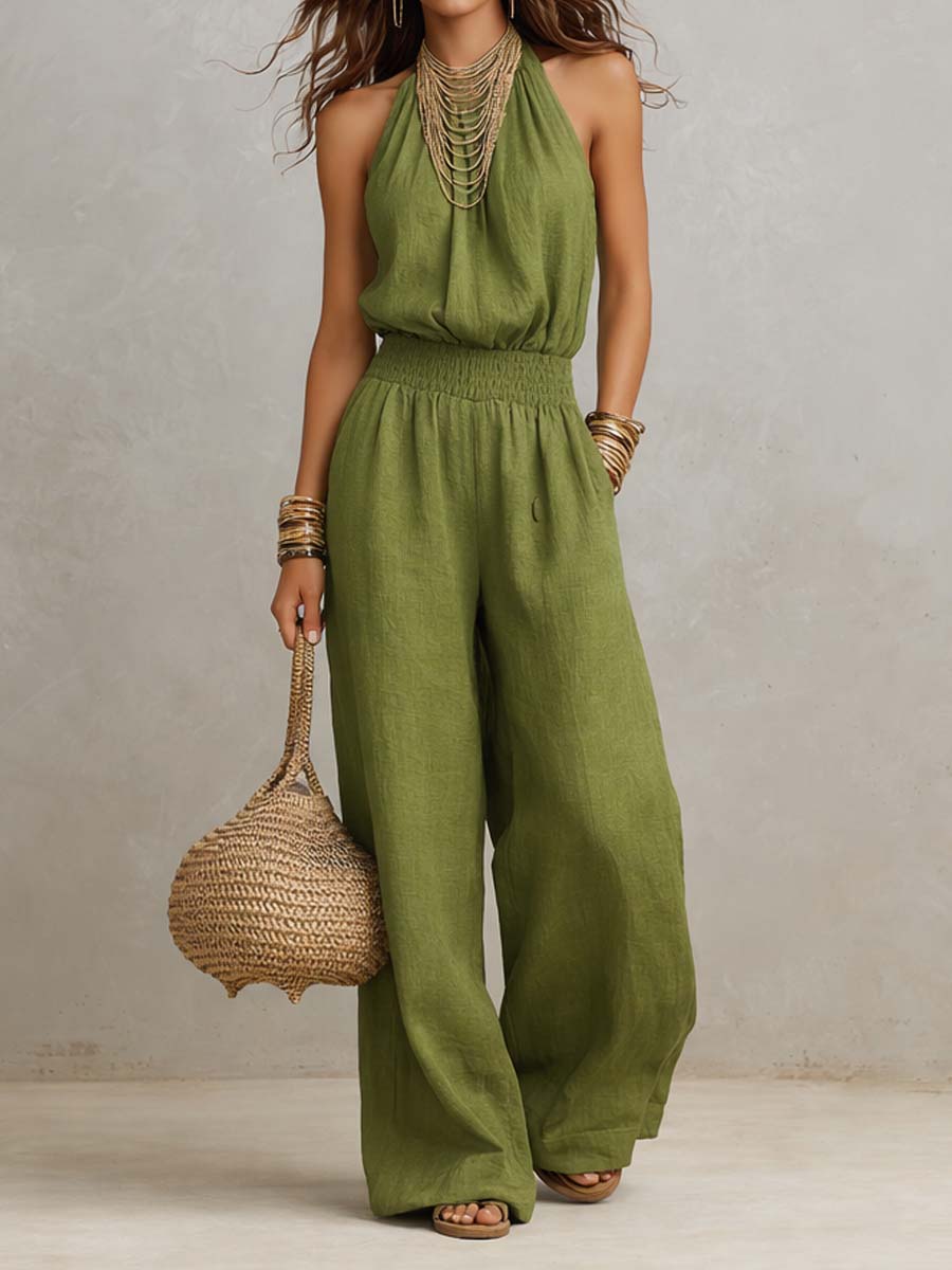 Valeria | Elegant Jumpsuit with Halter Neck