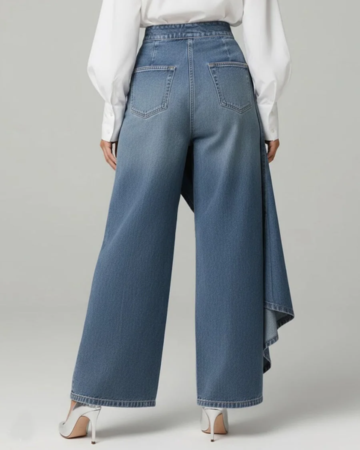 Dinaya | Denim Wrap Trousers