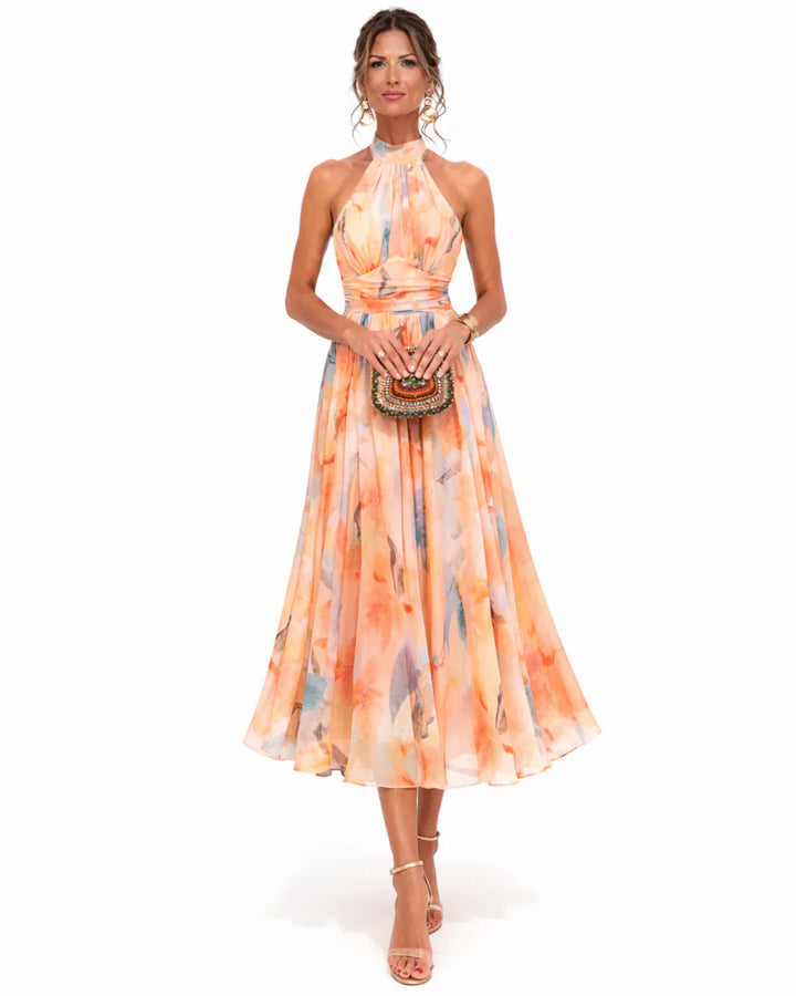 Sandy – Sunset Bloom Midi Dress