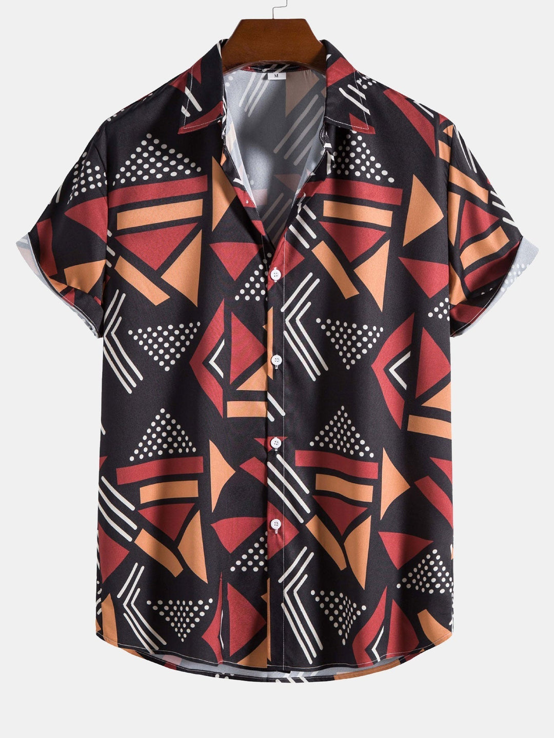 Keanu | Geometric Print Shirt & Swim Shorts