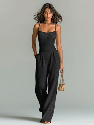 Roberta | Elegant Sleeveless Wide-Leg Jumpsuit