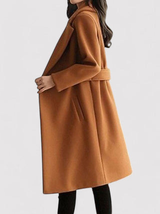 NOELLE | WOOL COAT WITH BELT