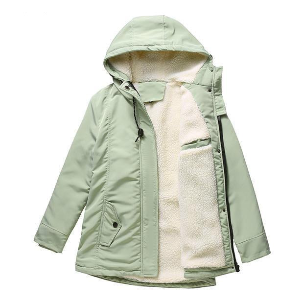 June | Heide Quilted Hooded Winter Coat