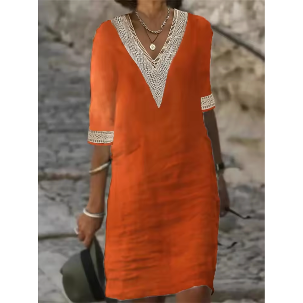Evelyn – Breathable Embroidered Dress