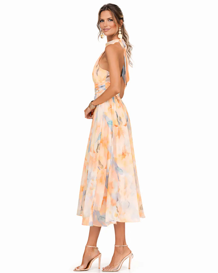 Sandy – Sunset Bloom Midi Dress