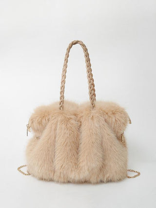 Charlotte - Versatile Plush Velvet Shoulder Tote Bag