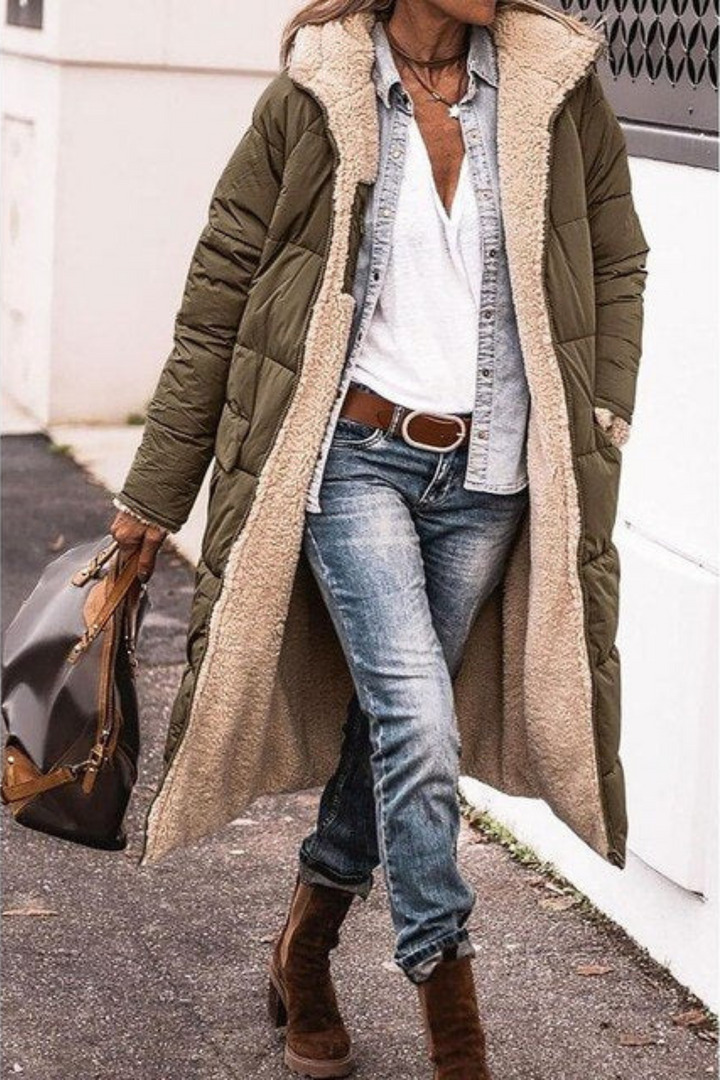 CELIA | REVERSIBLE WOOL-BLEND COAT