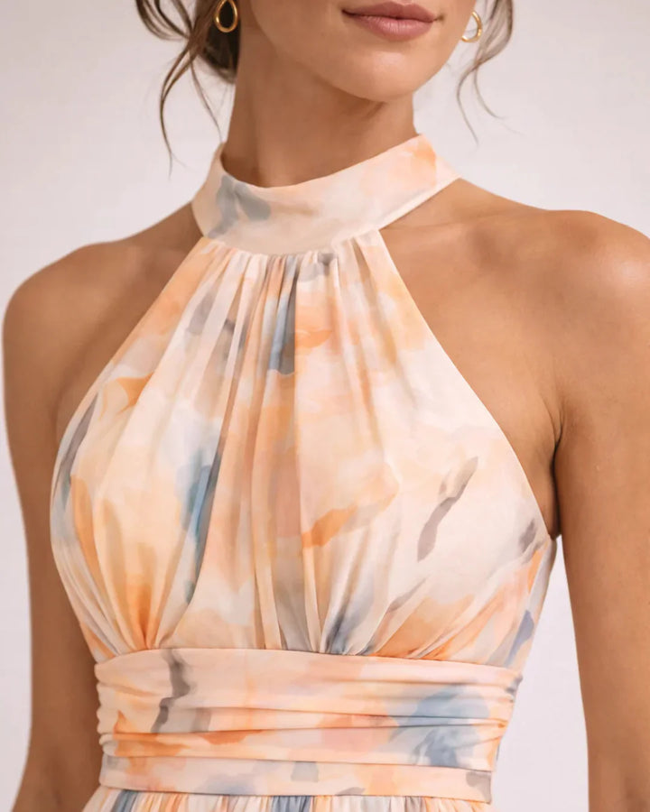 Sandy – Sunset Bloom Midi Dress