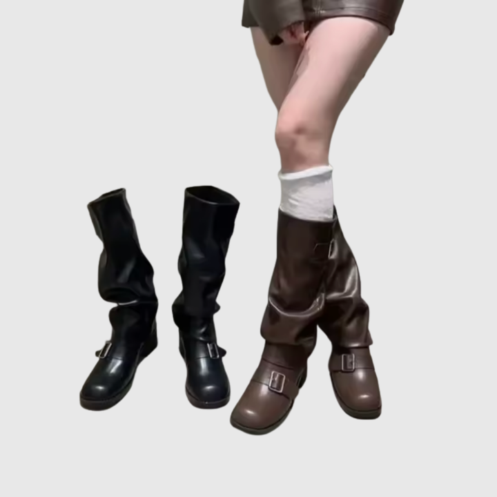 ISOLDEIA | PLATFORM BOOTS WITH STRAPS
