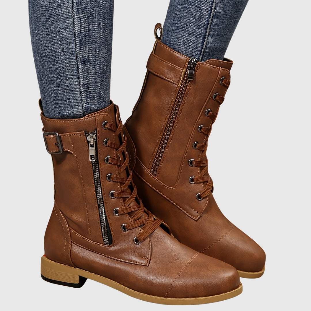 CARMINE | COMFORTABLE SIDE-ZIP BOOTS