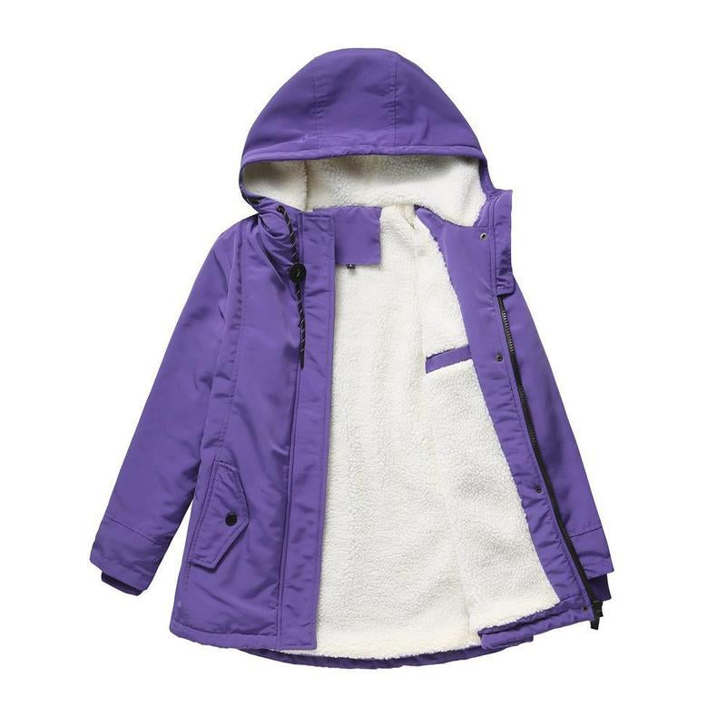 June | Heide Quilted Hooded Winter Coat