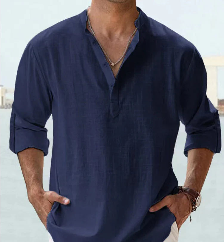 Marron™ | Coastal Air Henley Shirt