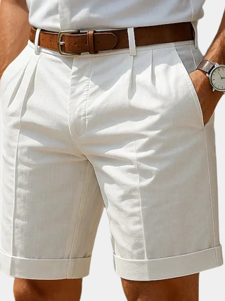 Luca | Luxury Pleated Summer Bermuda Shorts for Men