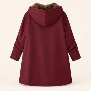 Evelyn™ | Cozy Sherpa-Lined Hooded Coat