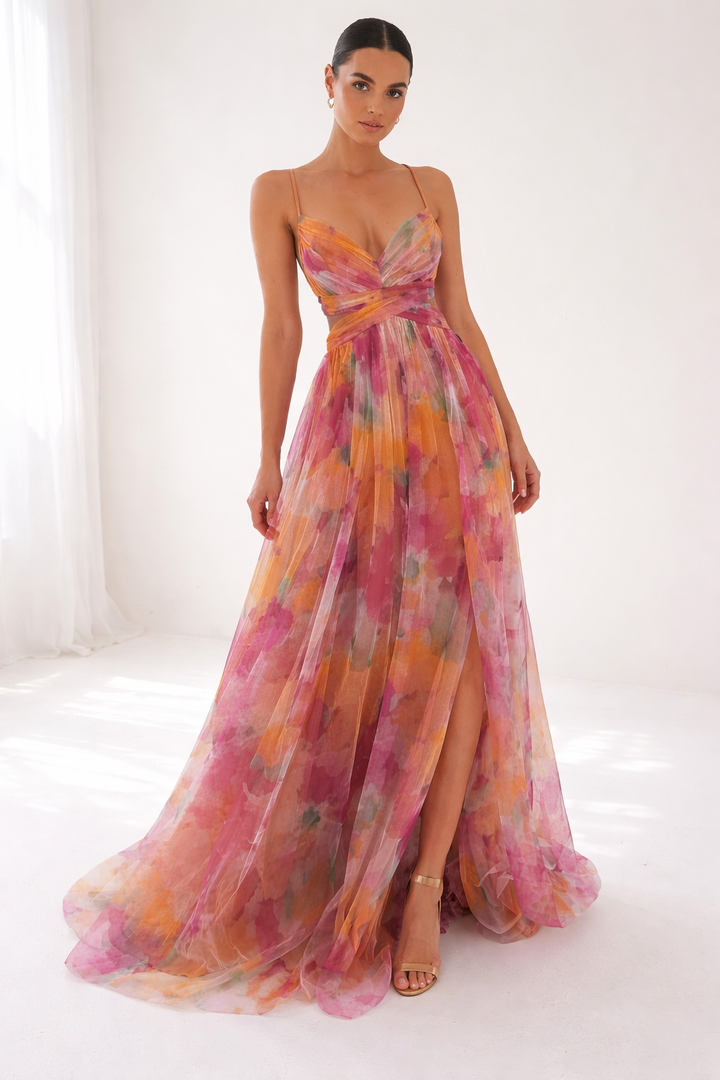 Rosalie – Sunset Blossom Dress