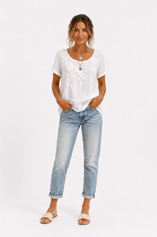 Noëlle™ – Floral Elegance Blouse