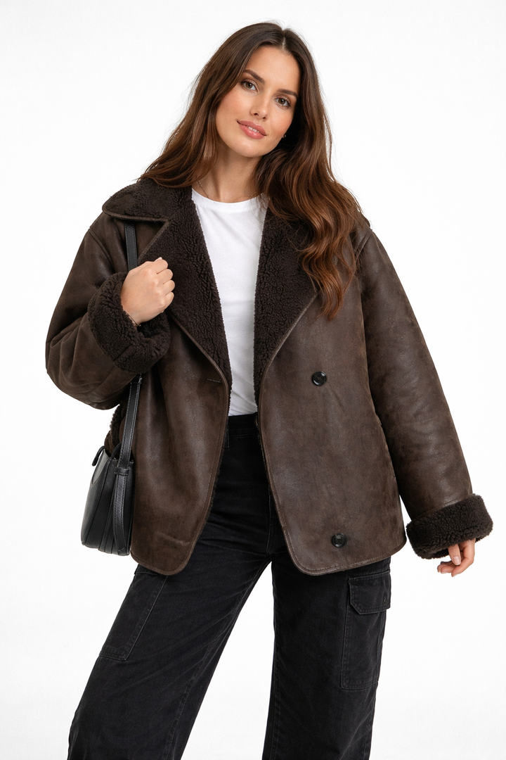 Anna - Modern Prestige Shearling Jacket