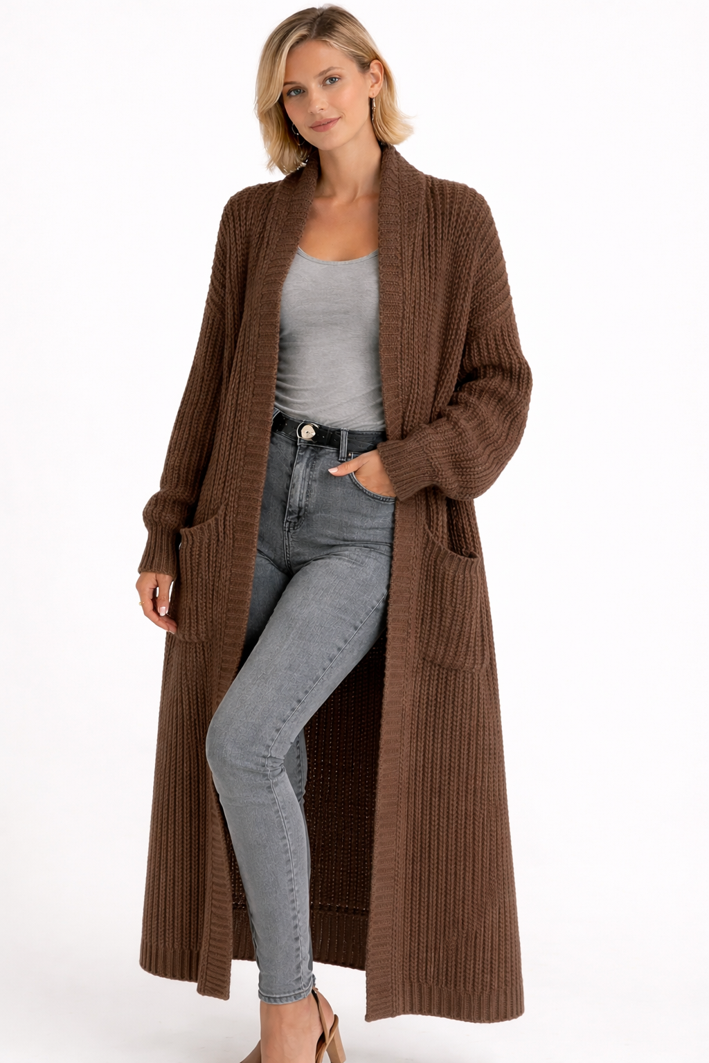 Margaret - Statement Long Knit Vest