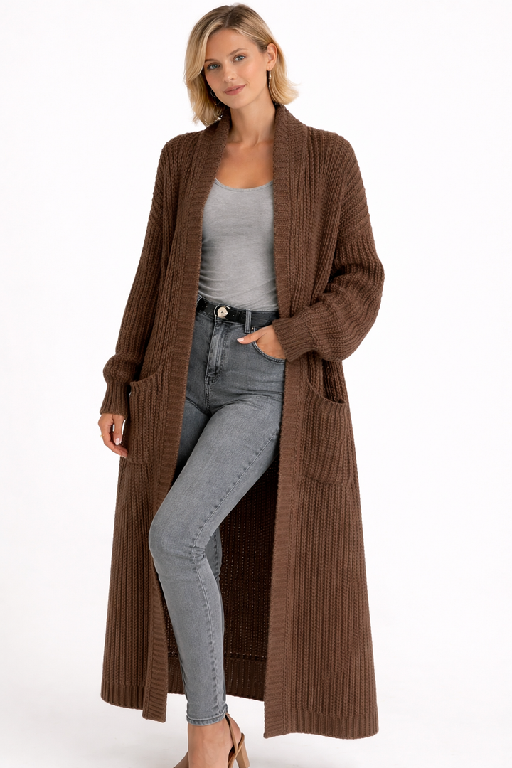 Margaret - Statement Long Knit Vest