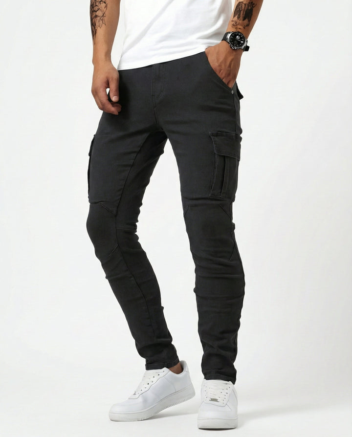 Jason | Durable Elastic Cargo Trousers
