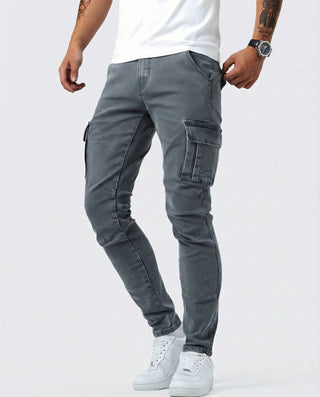 Jason | Durable Elastic Cargo Trousers