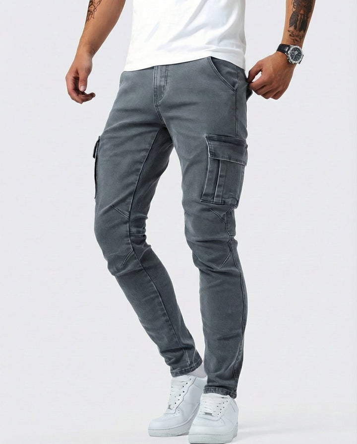 Jason | Durable Elastic Cargo Trousers