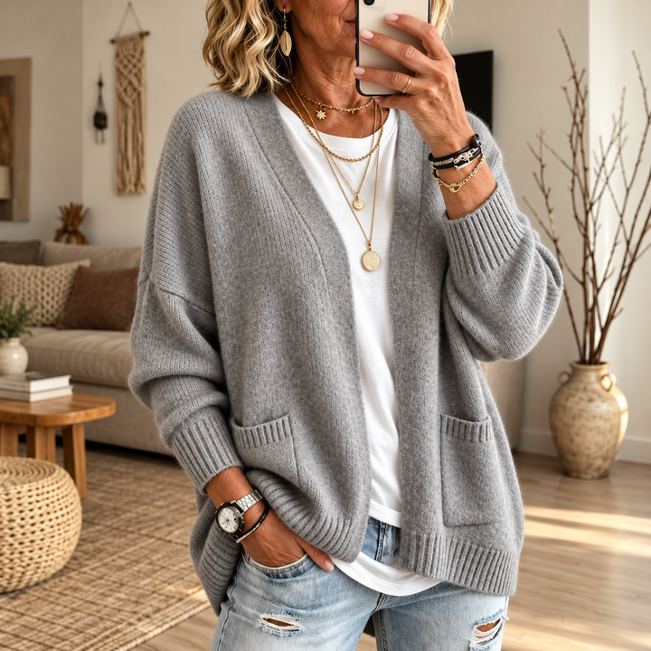 Juliet | Relaxed Open-Front Cardigan