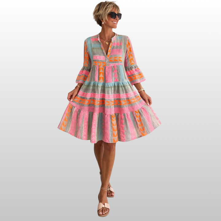 Aurabelle™ Timeless Vintage Grace Midi Dress