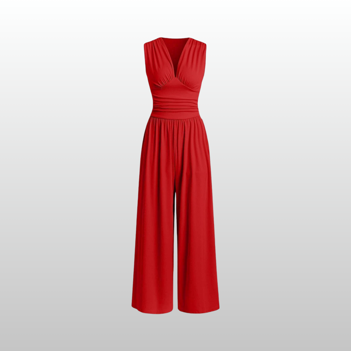 CHARITY – Chic Sleeveless Wide-Leg Jumpsuit