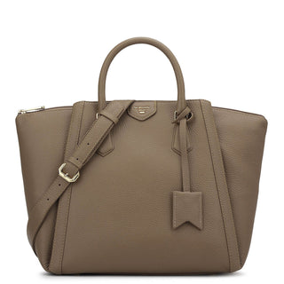 Élégance Paris - Classic Wax Leather Satchel Bag