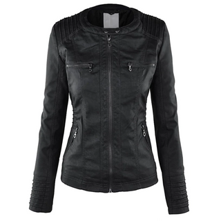 YSOLDE | LEATHER HOODED JACKET