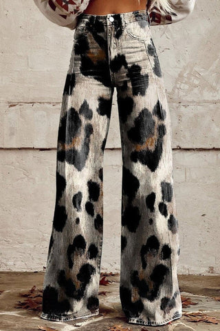 Cirilla | Vibrant Retro Wide-Leg Trousers