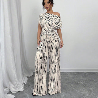 AMARISE™ | WIDE-LEG STRAP JUMPSUIT