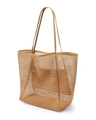 Boho Large Capacity Mesh Beach Tote Bag