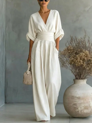Leandra Essential Jumpsuit with V-Neck