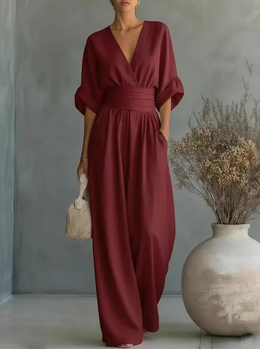 Leandra Essential Jumpsuit with V-Neck