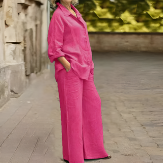 Lara | Linen Shirt Suit