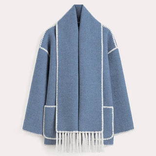 ZYRA | FRINGED SCARF JACKET