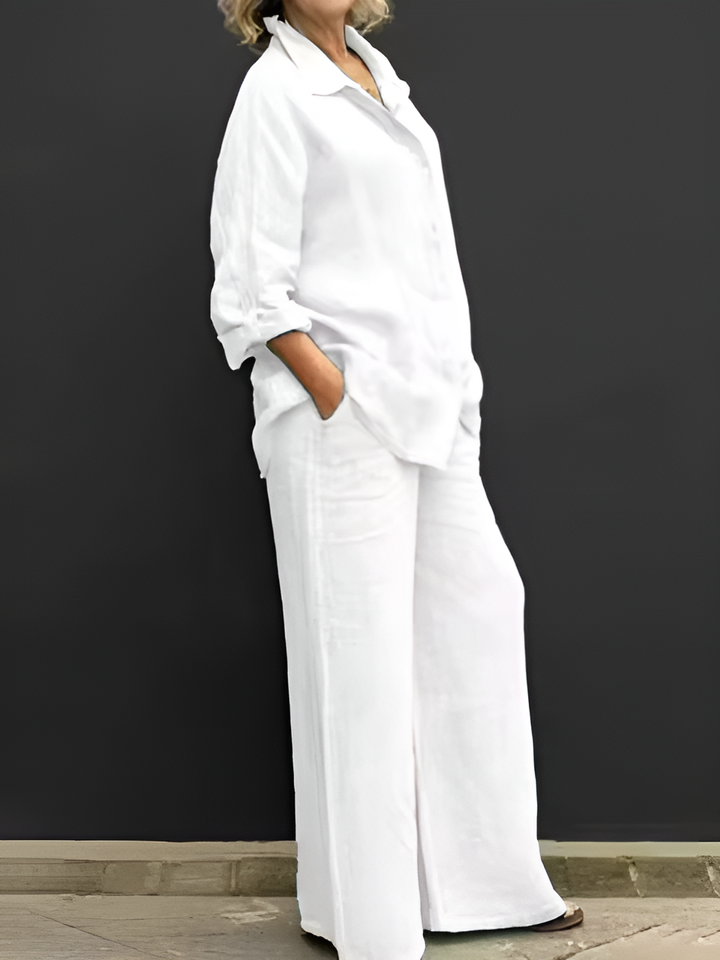 Lara | Linen Shirt Suit