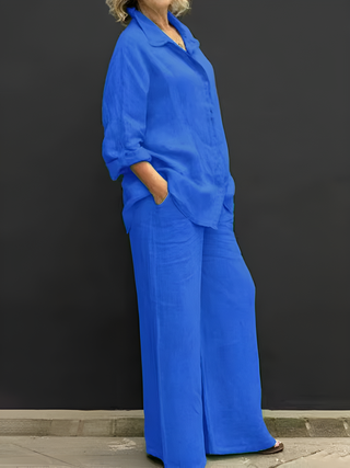 Lara | Linen Shirt Suit