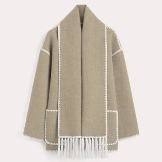 ZYRA | FRINGED SCARF JACKET