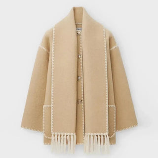 ZYRA | FRINGED SCARF JACKET