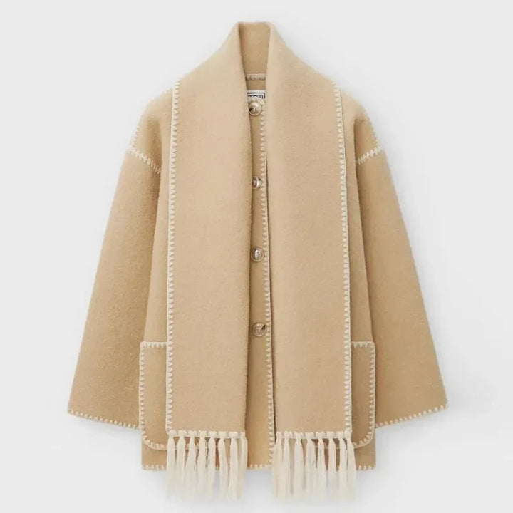 ZYRA | FRINGED SCARF JACKET