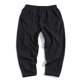 Harrison | Relaxed Cotton-Linen Cropped Trousers