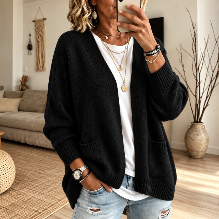 Juliet | Relaxed Open-Front Cardigan